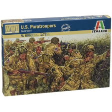 Italeri 1/72 U.S. Paratroopers katonai figurák makett kreatív és készségfejlesztő