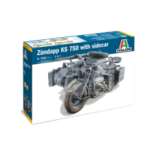 Italeri CZUNDAPP KS 750 with Sidecar 1:9 harcjármű makett 7406IT makett