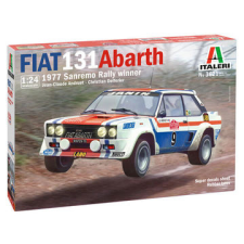 Italeri : fiat 131 abarth 1977 san remo rally winner autó makett, 1:24 makett