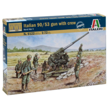 Italeri : ii. világháborús olasz légvédelmi ágyú és kezelőszemélyzete, 1:72 makett
