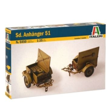 Italeri : Sd. Anhanger 51 Lőszerszállító pótkocsi makett, 1:35 (6450s) (6450s) makett