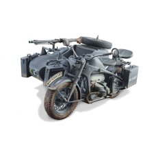  Italeri WWII KS 750 oldalkocsis motor műanyag modell (1:9) makett