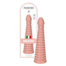  Italian Cock redőzött, kúpos dildó (6&quot; - világos bőrszín) műpénisz, dildó