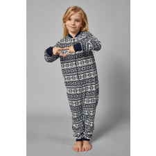 italian-fashion Alaska gyerekkezeslábas, kék, norvég mintás 98/104 gyerek hálóing, pizsama