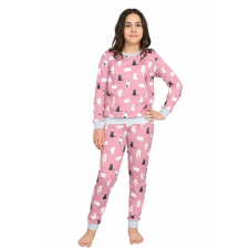 italian-fashion Bami lánykapizsama, rózsaszín, cicás 110 gyerek hálóing, pizsama