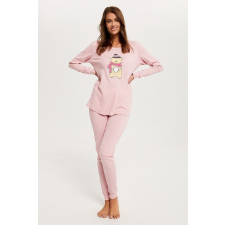 italian-fashion Baula női pizsama, rózsaszín, macis L hálóing, pizsama