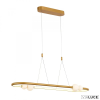 ITALUX Arany 1 ágú függeszték, LED, 44W, 3000K melegfehér, 2640 lm, opál gömbökkel, Lozanna, IT-PND-20112035-1C-GD