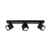 ITALUX Aveiro  fekete LED mennyezeti spotlámpa (IT-SPL-31981-3B-BK) LED 3 izzós IP20