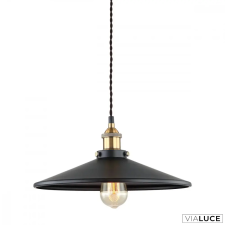 ITALUX Fekete 1 ágú függeszték, E27, Verda, IT-MDM-3458/1L BK+GD világítás
