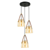 ITALUX Függeszték Fekete Solta ITALUX-PND-24342-3A-BK-AMB