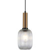 ITALUX Italux ANTIOLA PND-5588-1M-BRO+CL Függőlámpa 1x40W/E27 IP20