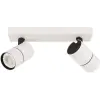 ITALUX modern spot lámpa laconi fehér fekete itxspl-2813-2b-wh