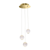 ITALUX Rosario  arany LED függesztett lámpa (IT-PND-12220121-3A-GD) LED 1 izzós IP20