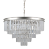 ITALUX Verdes ezüst kristály függesztett lámpa (IT-PND-44372-11A-SLVR-BRW) E14 11 izzós IP20