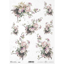 ITD Collection Rizspapír A4 - Szellőrózsa dekorációs kellék