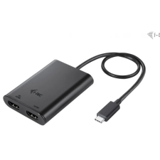 iTec USB 3.0 Type C HDMI 2.0 Átalakító Fekete 15cm C31DUAL4K60HDMI kábel és adapter
