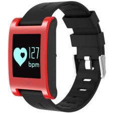 IUNI DM68 Fitness karkötő, vízálló, OLED kijelző, lépésszámláló, pulzusfigyelés, értesítések, Piros fitness eszköz
