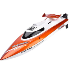 IUNI FT009 Top Speed Racing Flipped Boat Távirányítós hajó, narancssárga autópálya és játékautó