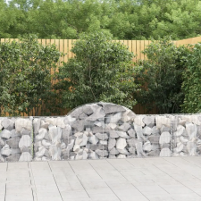  Íves horganyzott vas gabion kosár 200x30x60/80 cm kerti tárolás