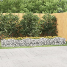  Íves horganyzott vas gabion magaságyás 400x50x50 cm kerti tárolás