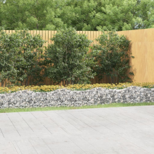  Íves horganyzott vas gabion magaságyás 600x100x50 cm kerti tárolás