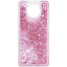 IWILL Glitter Liquid Heart Case Xiaomi Redmi Note 9T 5G készülékre Pink tok és táska