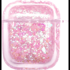  iWill PC Protective Liquid Floating Glitter Apple Airpods Case Heart Pink (iWillf1) fülhallgató, fejhallgató tok