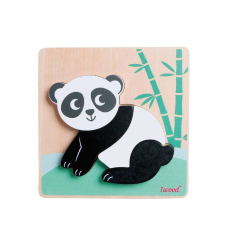 Iwood Panda maci - 3 darabos fa puzzle puzzle, kirakós