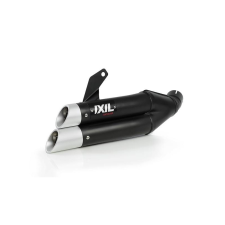 IXIL Dual Hyperlow L3XB Hangtompító Rozsdamentes Acél Fekete / Alumínium - Honda CBR500R egyéb motorkerékpár alkatrész