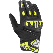 Ixon Mirage Air motoros kesztyű fekete-fluo sárga motoros kesztyű