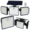 Izoxis 24633 Solar 167 LED világítás PIR mozgás- és szürkületérzékelővel, IP65, 500 lm, 1800 mAh