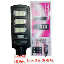 J55-DK napelemes led lámpa távirányítóval 360 W IP 68 kültéri világítás