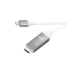 j5create JCC153G-N USB Type-C - HDMI 2.1 Kábel 1.8m - Fehér kábel és adapter