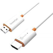 j5create USB HDMI Átalakító Fehér 60cm JVAW56 kábel és adapter