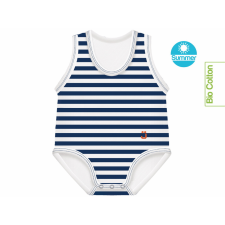 J BIMBI kombidressz 0-36 hó biopamut Summer csíkos sötétkék 12035 kombidressz, body