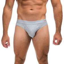 J.PRESS BASIC - rávarrt gumis 100% pamut slip - Grey férfi alsó