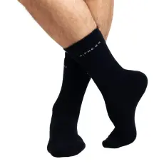 J.PRESS Férfi Thermo Teli Plüss Zokni - Navy