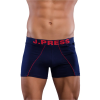 J.PRESS Pamut Boxeralsó Nagy Logóval - Blue/Berry