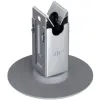 J. Pröpster GmbH J.Pröpster 111632 R Niro tetővezeték tartó ragasztható körlappal fémtetőkhöz, Rd 10mm, eltartás:45mm