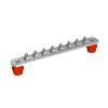 J. Pröpster GmbH J.Pröpster 910385 EPH Potenciálkiegyenlítő sín 310/40x5mm, 8 csatlakozó hely, V2A