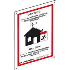 J. Pröpster GmbH J.Pröpster 912119 Figyelmeztető jelzőtábla Alu Dibond (DIN A5, 148x210x3mm) villanyszerelés