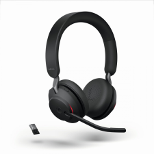 JABRA Evolve2 65 MS Stereo () Stand Black, USB-A, Stereo-Headset, Kopfhörer, fülhallgató, fejhallgató