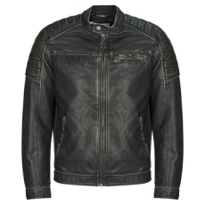 Jack & Jones Bőrkabátok  JJEROCKY Fekete EU S