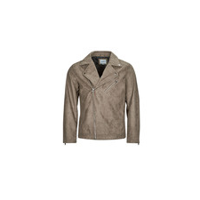 Jack &amp; Jones Bőrkabátok  JJROCKY FAUX SUEDE BIKER JACKET Bézs EU L férfi kabát, dzseki