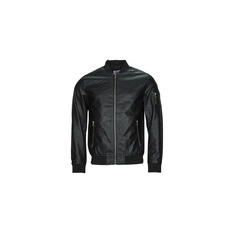 Jack & Jones Dzsekik JJROCKY PU BOMBER Fekete EU S