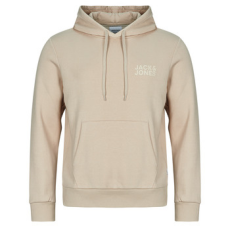 Jack & Jones Pulóverek JJECORP LOGO SWEAT HOOD Bézs EU M