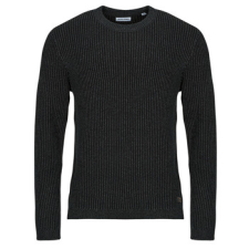 Jack &amp; Jones Pulóverek JJEDOVER KNIT CREW NECK Fekete EU XL férfi pulóver, kardigán