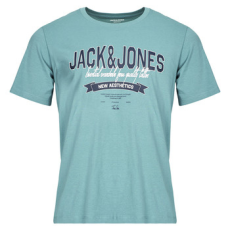 Jack & Jones Rövid ujjú pólók JJELOGO TEE SS Kék EU S