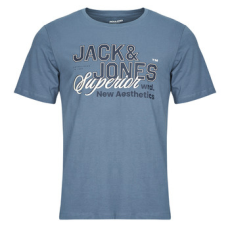 Jack & Jones Rövid ujjú pólók JJELOGO TEE SS Kék EU XS