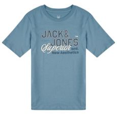 Jack & Jones Rövid ujjú pólók JJELOGO TEE SS O-NECK Kék 16 Jahre